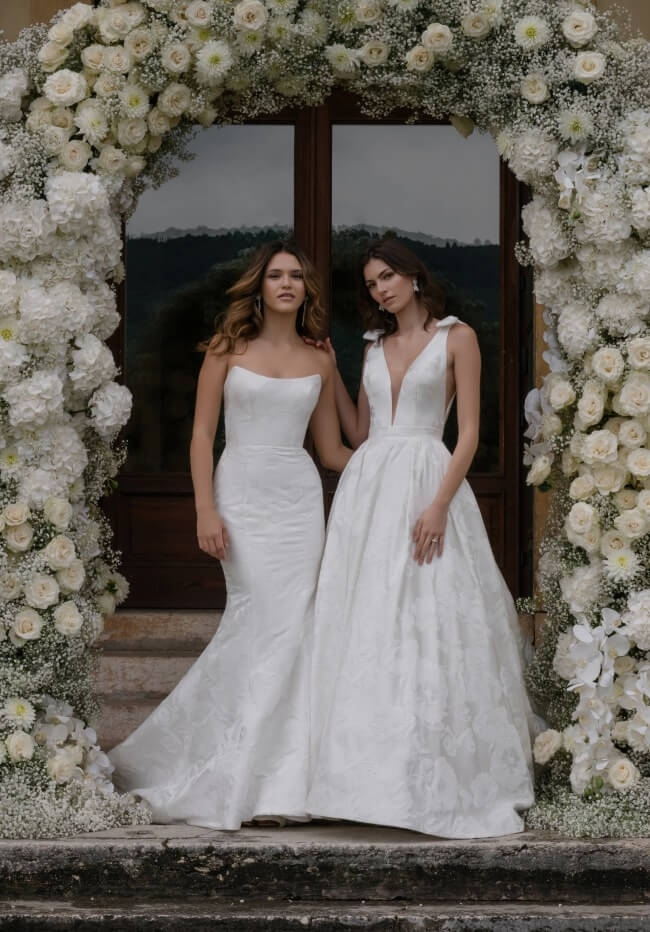 Model wearing a Bridal gown